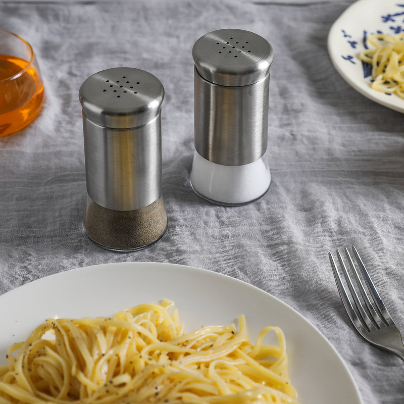 Salt and Pepper Shakers Set, Premium Glass