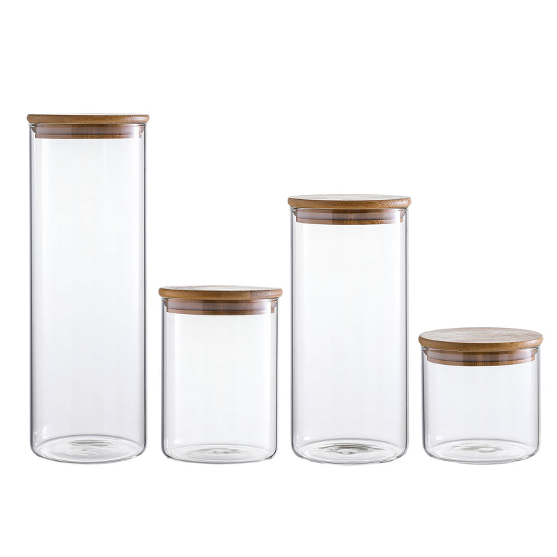 Food Storage Glass Canister Set
