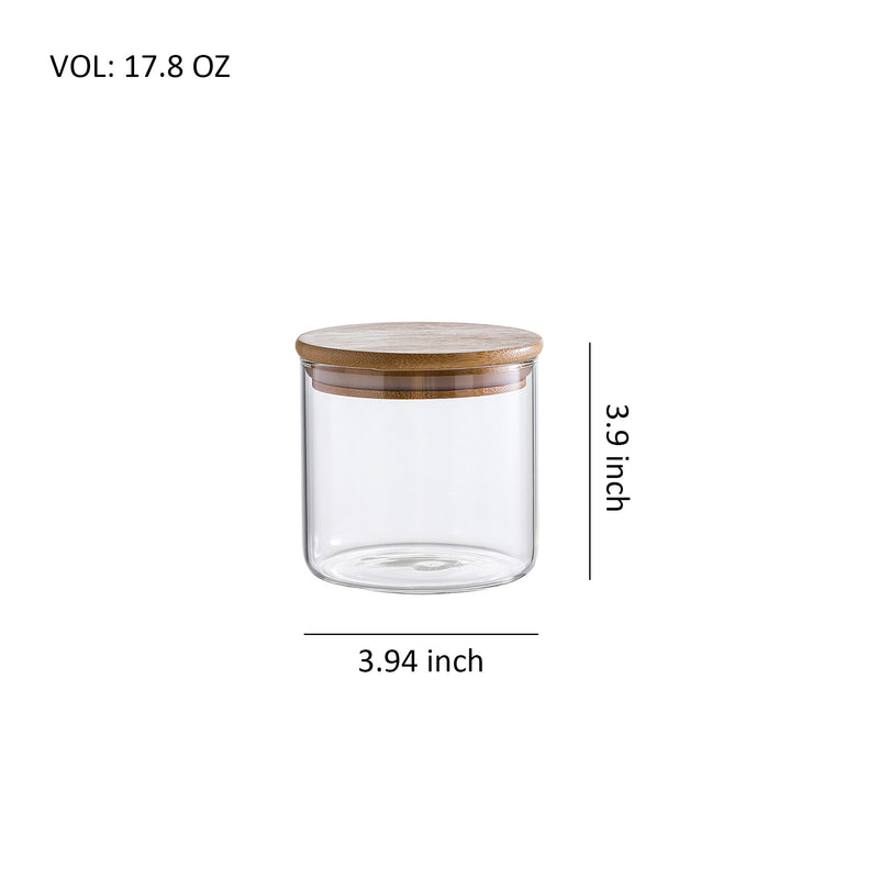 Food Storage Glass Canister Set