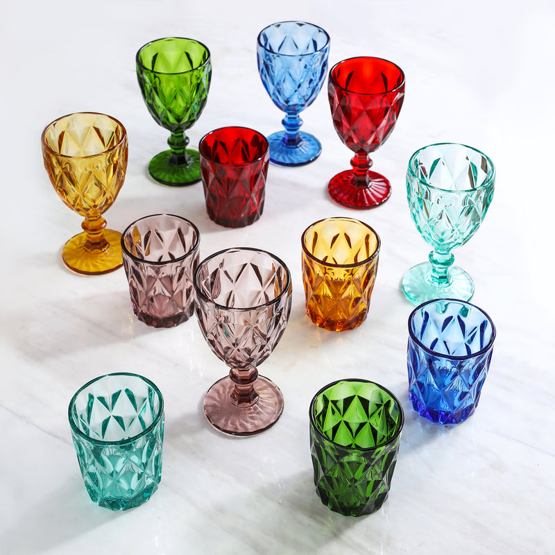 Colored Water Glasses Wine Drinking Goblet