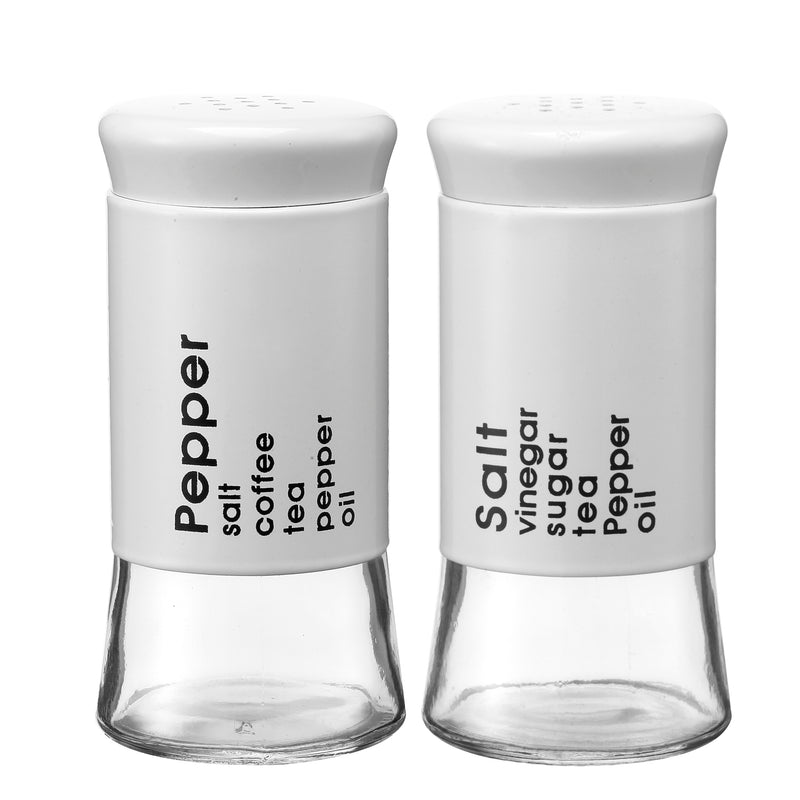 Salt and Pepper Shakers Set, Premium Glass